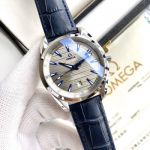 Low Price Omega Replica Seamaster Stainless Steel Case Leather Strap 41mm For Men